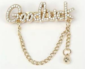 Broches de Moda de Lujo para Mujer con Diseño Floral de Aleación y Diamantes de Imitación, Elegantes Broches Extravagantes, Venta al por Mayor, Personalizables - Product Image 3