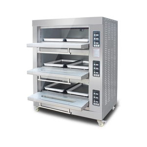 Four <span class=keywords><strong>de</strong></span> cuisson 3 étages 6 plateaux Commercial Gainjoys Noix <span class=keywords><strong>de</strong></span> cajou Machine à four Pommes <span class=keywords><strong>de</strong></span> <span class=keywords><strong>terre</strong></span> Pain Gâteaux Tartes et Pâtisseries Four Machine - Product Image 5