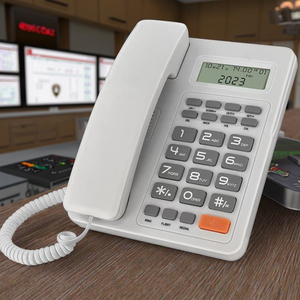 Dịch vụ khẩn cấp tù điện tiết kiệm 32 cuộc gọi đến Bộ nhớ 9 cuộc gọi đi bộ nhớ Analog trả lời điện thoại - Product Image 6