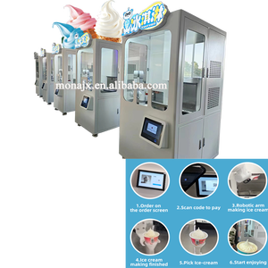 Vente sans pilote Self Service Distributeur Automatique de Crème Glacée 15s Fabrication Rapide de Crème Glacée Robot Machine à Crème Glacée Automatique - Product Image 3