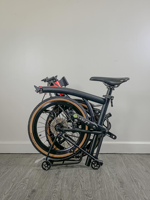 CRANSTON R9 Vélo Tricycle Pliant 16 Pouces 9 Vitesses, Cadre en Acier de Haute Qualité, Léger, Guidon en M, Mini Vélo Pliant
