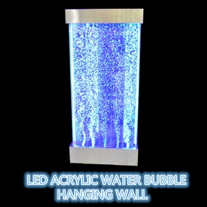 Muebles modernos para el hogar, fuente colgante de pared de agua led brillante, de burbujas <span class=keywords><strong>en</strong></span> pared divisoria - Product Image 5