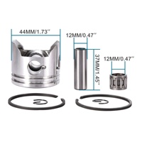 Kit Cylindre Moto 44mm GOOFIT Carburateur Filtre à Air Bobine d'Allumage pour Moteur 2 Temps 47cc 49cc Mini Moto Quad