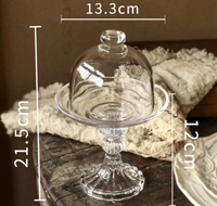 Cloche décorative de Noël Mini cloche en verre clair avec lumière LED