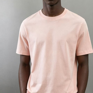 Camiseta de Algodón 100% con Logotipo OEM, 250 g/m², Cuello Redondo, Manga Corta Informal, Hombros Caídos, Impresión de Logotipo Personalizada, Diseño Sólido - Product Image 4