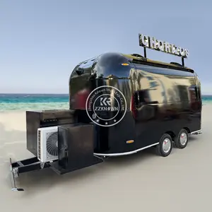 Пользовательские Airstream Мобильная Кухня хот-дог фаст-фуд трейлеры полностью оборудованные мобильные пицца Фастфуд грузовики с полностью оборудованной кухней