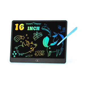Pizarra de Dibujo con Borrado de un Toque, Pantalla LCD de 16 Pulgadas, Lápiz Óptico, Material ABS, Funciona con Batería, Diseño Personalizable - Product Image 1