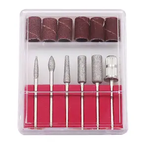12pcs/set Mini Nail Drill Bits Electric Nail File Polishing Tips Grinding Head Nail Art Sanding Bands Manicure Rotary Tool Kits