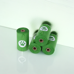 Hot Bán 100% Phân Hủy Sinh Học Bột Ngô Con Chó Poop Túi Chất Thải Con Chó Túi Ủ Poo Túi Bền Vững OEM Logo Chấp Nhận 15 Micron - Product Image 2