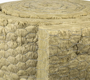 Rouleau d'isolation en laine de roche renforcée de fil métallique de 50 mm, couverture en laine minérale pour projets industriels à haute température - Product Image 2