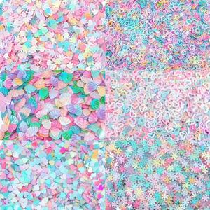 500g/Lotto Paillettes Glitter a Forma di Cuore, Fiocco di Neve e Coniglietto in PVC per Nail Art, Cucito, Accessori per Abbigliamento, Fai da Te, Decorazioni Festive, Coriandoli - Product Image 2