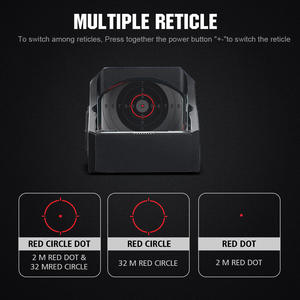 Ohhunt Réflexe Red Dot Sight Multi Réticule 12 Réglages de Luminosité Shake Awake Red Dot <span class=keywords><strong>Telescopic</strong></span> Sight - Product Image 2