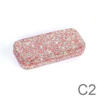 Nouvelle boîte à lunettes, boîte à lunettes de soleil en PU, boîte à miroir, emballage brillant, étui rigide, pochette pour lunettes de soleil