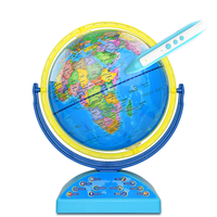 Carte colorée et facile à lire, haute et claire, éducative, Interactive, monde, terre, Globe, tige, jouet pour enfants, apprentissage géologique