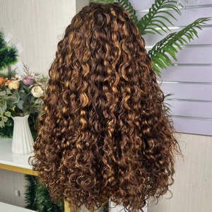 13*4 Frontal Water Wave <b>Wigs</b> for Piano Color Women 13x4 Human Hair <b>Lace</b> Frontal - Product Image 1