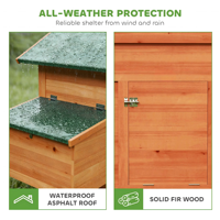 Poulailler en bois pour poules de basse-cour avec coulisseau, bac à déchets, toit en asphalte résistant aux intempéries, verrouillage sécurisé, pour petites poules, design élégant