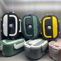 Elektrisch Beheizbare Isolierte Große Edelstahl-Lunchbox Tragbar für Zuhause und Auto
