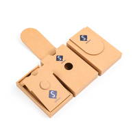 Boîtes d'allumettes vides personnalisées, 5 packs, petites boîtes en papier résistantes aux enfants, bouton poussoir de sécurité pour allumettes