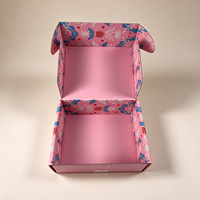 Boîte d'expédition personnalisée avec logo pour emballages cadeaux de marques de beauté, petite entreprise, boîte pliable en carton ondulé