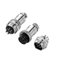 Connecteur de signal circulaire mâle-femelle GX12 GX16 pour aviation, 2, 3, 4, 5, 6, 8, 10 broches