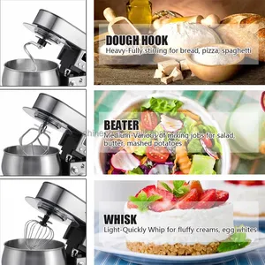 5L batidora Robot bánh ngọt điện bánh bột trộn hành tinh bánh bột trộn kỹ thuật số nhà bếp đứng máy trộn thực phẩm - Product Image 4