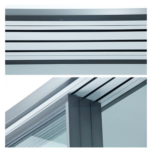 Puerta corredera <span class=keywords><strong>de</strong></span> vidrio templado <span class=keywords><strong>de</strong></span> una sola capa, diseño moderno <span class=keywords><strong>de</strong></span> aleación <span class=keywords><strong>de</strong></span> aluminio para particiones <span class=keywords><strong>de</strong></span> balcón <span class=keywords><strong>de</strong></span> cocina, estructura <span class=keywords><strong>de</strong></span> tres paneles para - Product Image 3