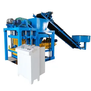 construction tools and equipment for bricks making QTJ4-28 Concrete cement block brick making production line