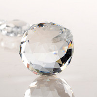 Ornements Feng Shui pour la maison, boules de cristal facettées suspendues de 40 mm, 50 mm, 60 mm, prismes de cristal pour lustre