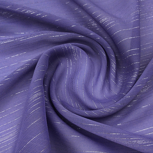 100% poliestere eco-friendly in seta argentata stropicciata in <span class=keywords><strong>Chiffon</strong></span> Georgette tessuto Flash irregolare per indumenti da ragazza - Product Image 1
