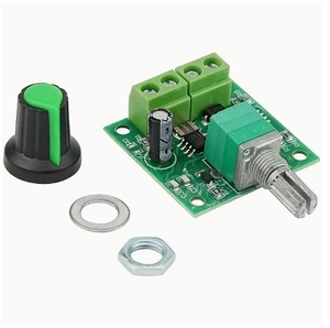 Placa de Desarrollo de Regulador de Velocidad de Motor DC PWM 1.8V 3V 5V 6V 12V 2A con Función de Interruptor de Control de Velocidad 1803BK - Product Image 1