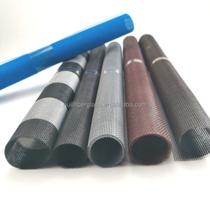 Rollos de <span class=keywords><strong>malla</strong></span> <span class=keywords><strong>mosquitera</strong></span> de fibra de vidrio no inflamable con revestimiento de pvc blanco de <span class=keywords><strong>malla</strong></span> 18x16 para ventanas y puertas - Product Image 1