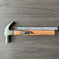 Marteau à griffes en acier à haute teneur en carbone de qualité industrielle 0,25 kg 0,5 kg 0,75 kg, manche en bois multifonctionnel, personnalisable OEM pour