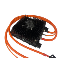 Chargeur embarqué à refroidissement par air à large plage de tension 48V 540V 3.3kW 6.6kW, entrée CA, chargeurs lents