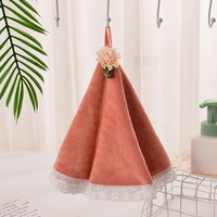 Mignonne robe en dentelle forme ronde visage serviette pour bébé absorbant cuisine salle de bain chiffons de nettoyage