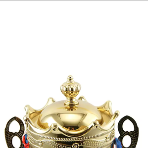 Coupe de trophée en métal à vente chaude d'usine, grande coupe de trophée de compétition sportive mondiale dorée, couronne personnalisée, trophée de récompense de haute qualité - Product Image 6