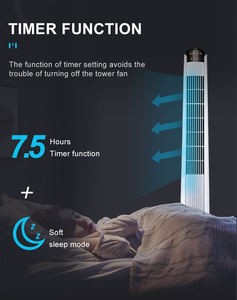 Grand <span class=keywords><strong>ventilateur</strong></span> oscillant sans pales à commande numérique par application, pour usage extérieur - Product Image 2