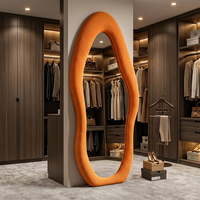 Miroir encadré de haute qualité, populaire, longue durée de vie, miroir personnalisé en usine, antistatique, vente en gros, miroir pour magasin de détail