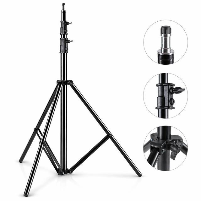 Adjustable Heavy Duty 2.8m Photography Light Stand Aluminum Tripod for Studio Softbox Flash Ring Light