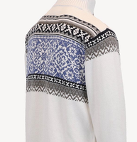 Pull-over décontracté pour homme à col montant, chaud et doux, avec impression de logo sur le devant, motif ODM, tricot d'hiver