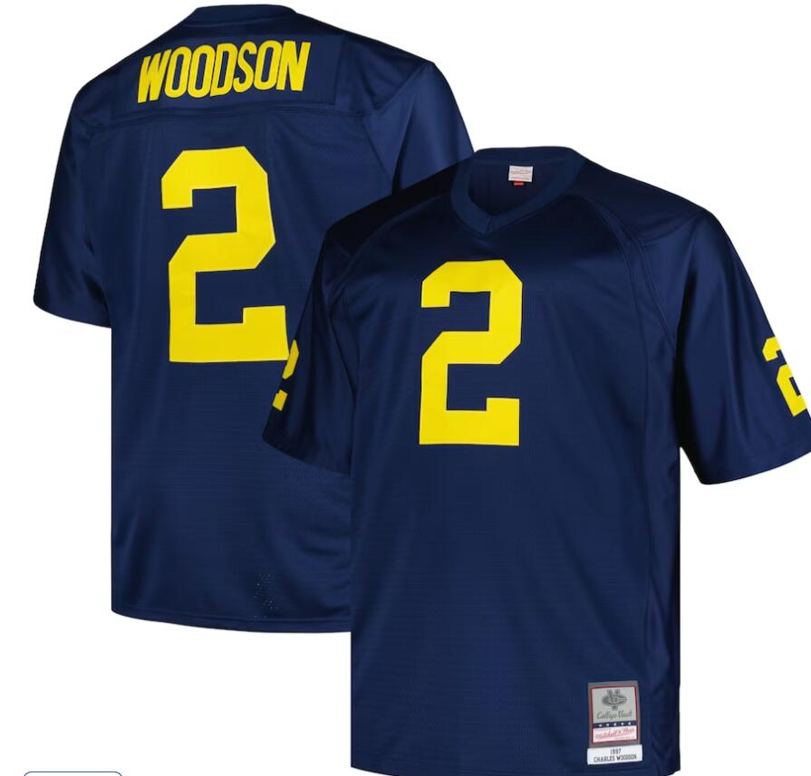 2024 nuevos diseños NCAA American Colleges Michigan Wolverines camisetas de fútbol en existencias a la venta