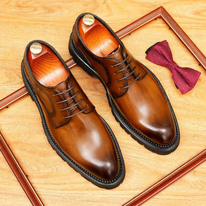 Zapatos de Cuero para Hombre de Primera Calidad, Nuevos y Populares, Tallados, de Cuero Genuino, Estilo Británico, Formales de Negocios, con Punta en Pico y Forro de Piel de Vaca - Product Image 4