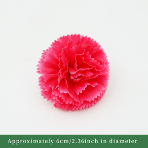 Cabezas de Flores de Clavel Artificiales de 6 cm, Flores de Seda de Alta Simulación, Accesorios de Decoración para Bodas - Product Image 6