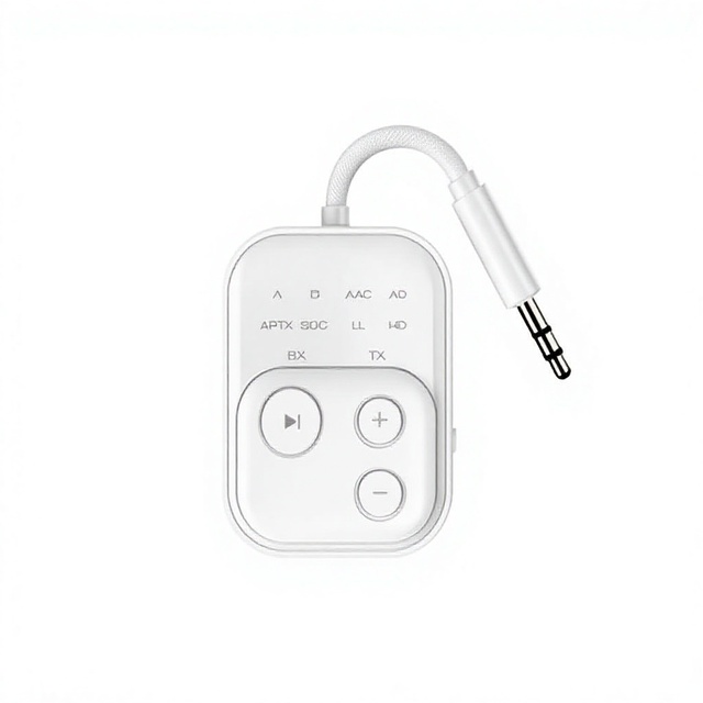 Bluetooth Audio Transceiver with Qualcomm Chip, AptX and AptX-LL, Simultaneous 2-Device Connection for Airplane