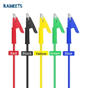 Best Selling 5 Color Double-ended Crocodile Clip Test Lead Kaiweets Cable Alligator Clips cable Testing Wire