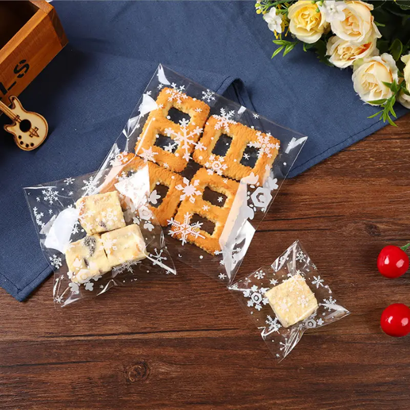 カスタムプリントOppプラスチックキャンディービスケットクッキー自己粘着シールギフト食品パン包装袋の製造