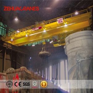 Grúa Puente Electromagnética de Doble Viga 50T con Elevación Magnética, Grúa EOT con Certificación CE <span class=keywords><strong>ISO</strong></span> para Manipulación de Chatarra de Acero y Placas de Acero en Talleres - Product Image 1