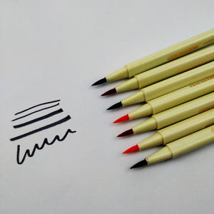 Ensemble de 12 stylos marqueurs à pointe en fibre douce Bonvan, pour dessin artistique, encre aquarelle, encre non effaçable double face - Product Image 5