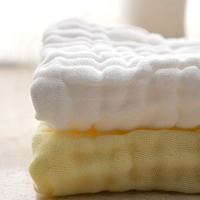 Custom 100% Cotton Baby Muslin Washcloths Small Waffle Face Towel for Newborn Bath Compressed and Disposable