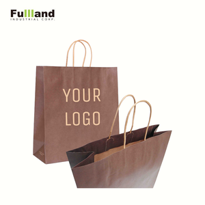 Bolsas de Papel con Asas Retorcidas Reciclables de Primera Calidad, Bolsas de Papel con Logotipo Personalizado Duraderas y de Gran Venta - Product Image 1
