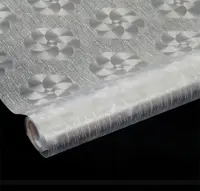 Diferentes tipos de cubierta de mesa transparente de Pvc con forma de bolitas